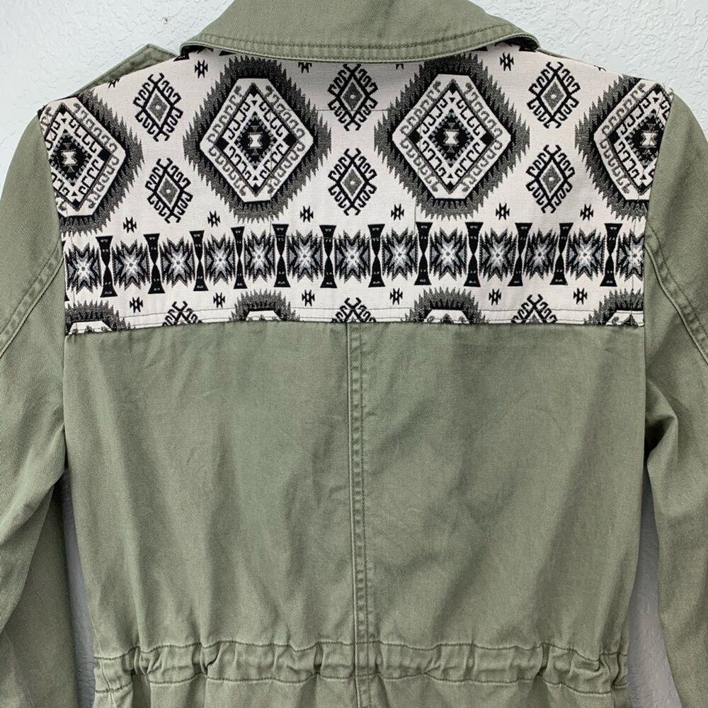 Levi’s Aztec Olive Green Jacket Women’s XS - Picture 6 of 6